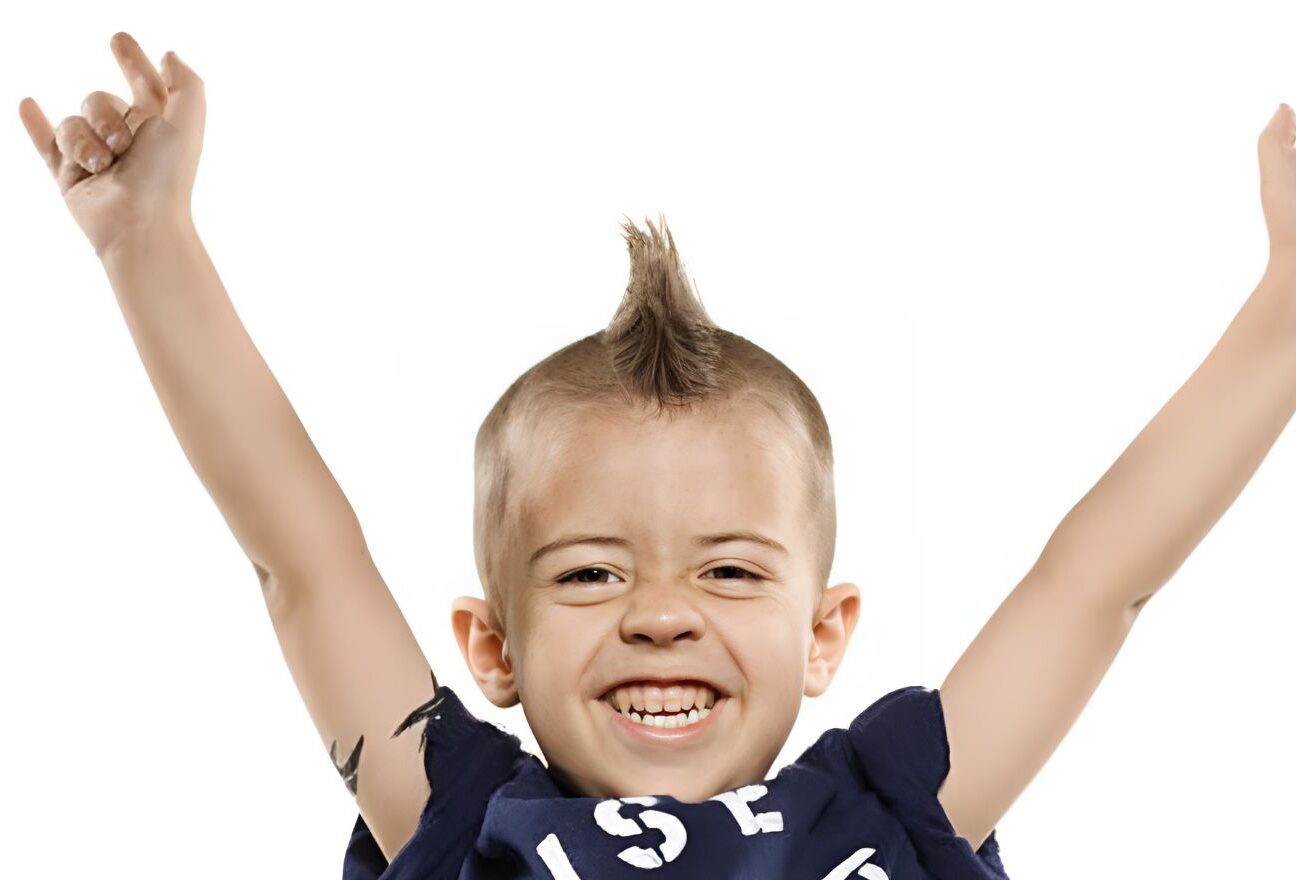 bonsai kids mohawk hair style with Bonsai kids Hair Gel